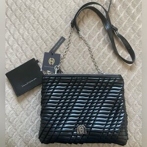 House of Harlow 1960 Crossover Handbag Triple Opening, black.